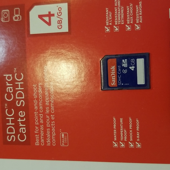 SanDisk 4 GB SDHC card, NWT - Picture 2 of 4